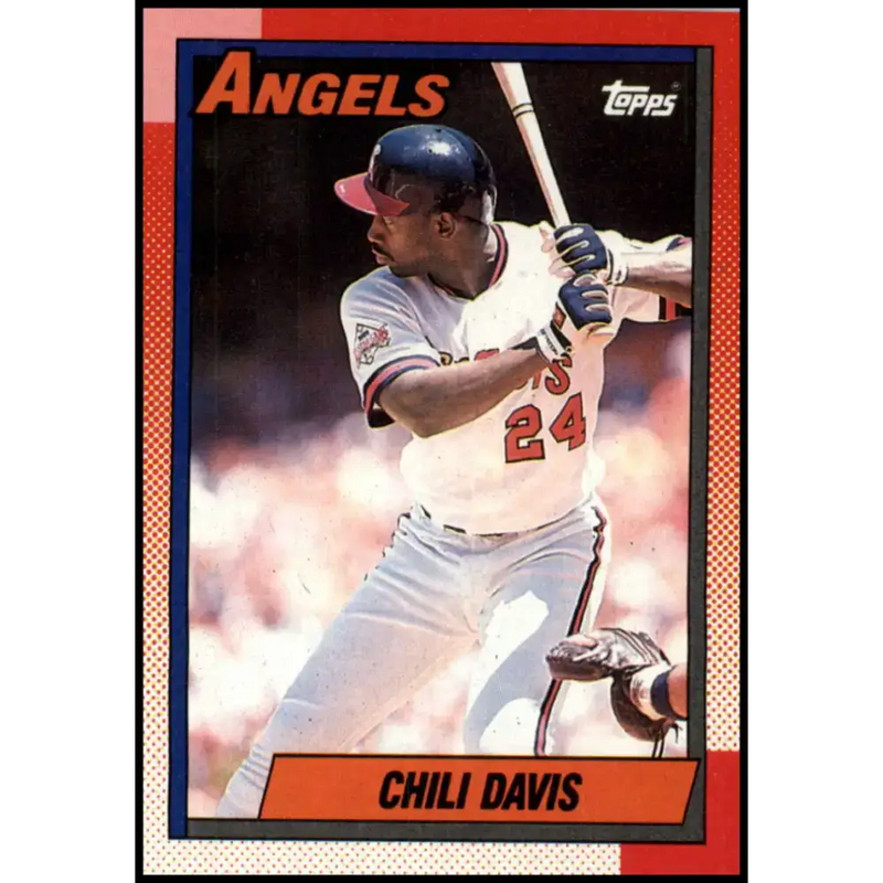 1990 Topps #765 Chili Davis NM-MT California Angels Baseball Card - Baseball Card Single