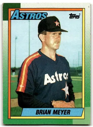 1990 Topps #766 Brian Meyer EX/NM Astros ID:43437 - Baseball Card Single