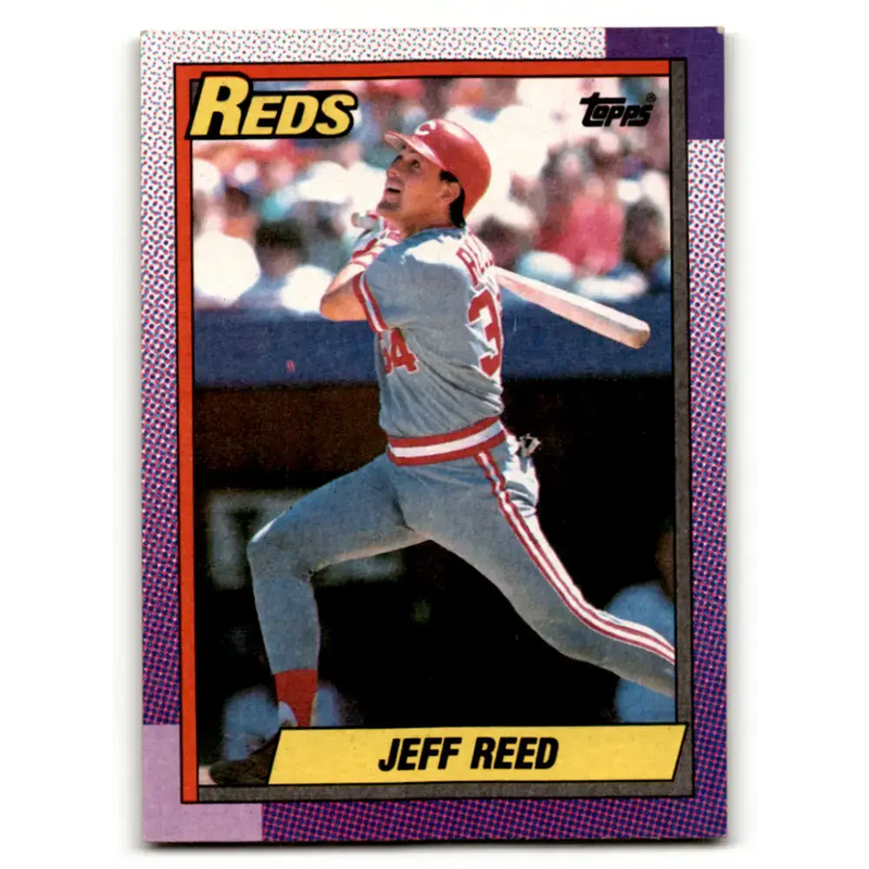 1990 Topps #772 Jeff Reed NM-MT Cincinnati Reds Baseball Card - Baseball Card Single