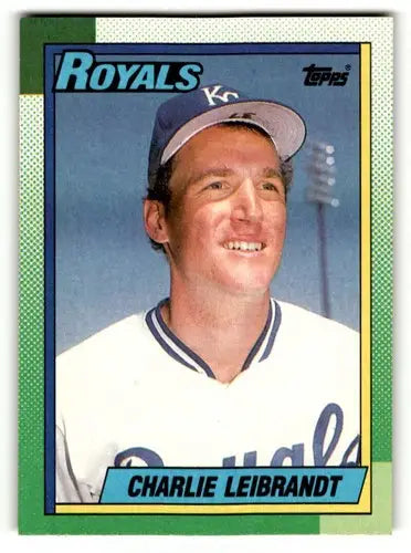 Charlie Leibrandt Kansas City Royals baseball card from 1990 Topps #776