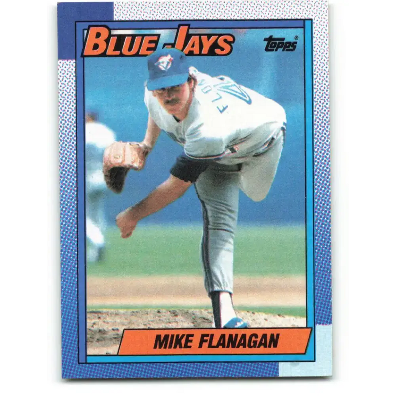 1990 Topps #78 Mike Flanagan NM-MT Toronto Blue Jays Baseball Card - Baseball Card Single
