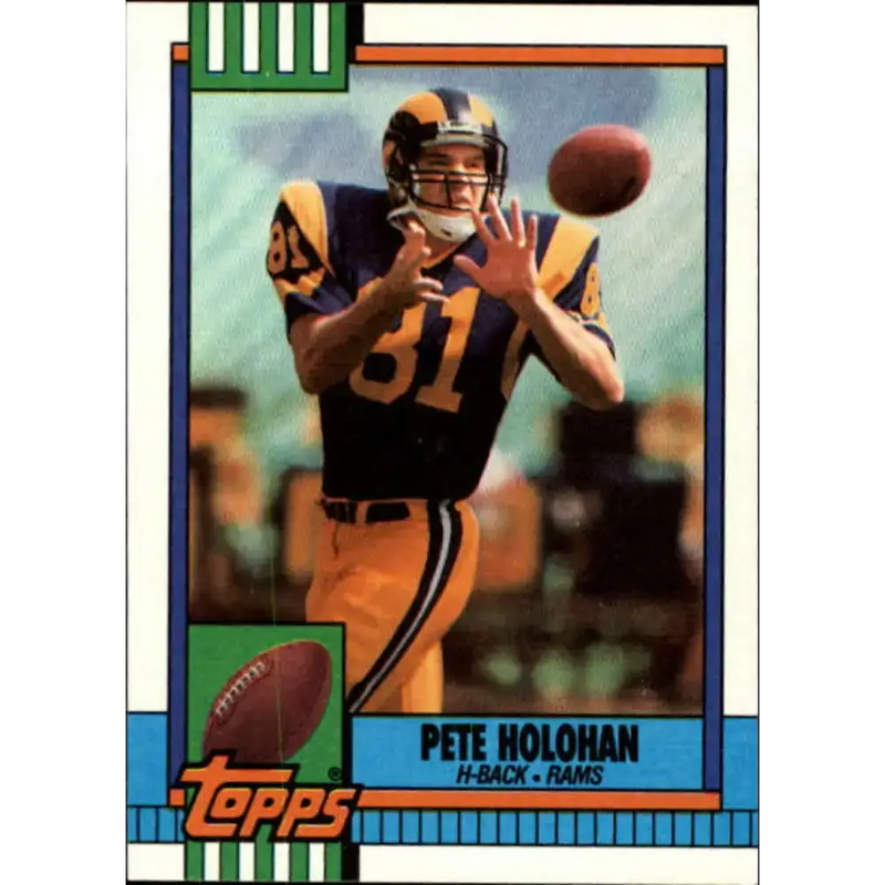1990 Topps #78 Pete Holohan EX Excellent Los Angeles Rams Football Card - Football Card Single