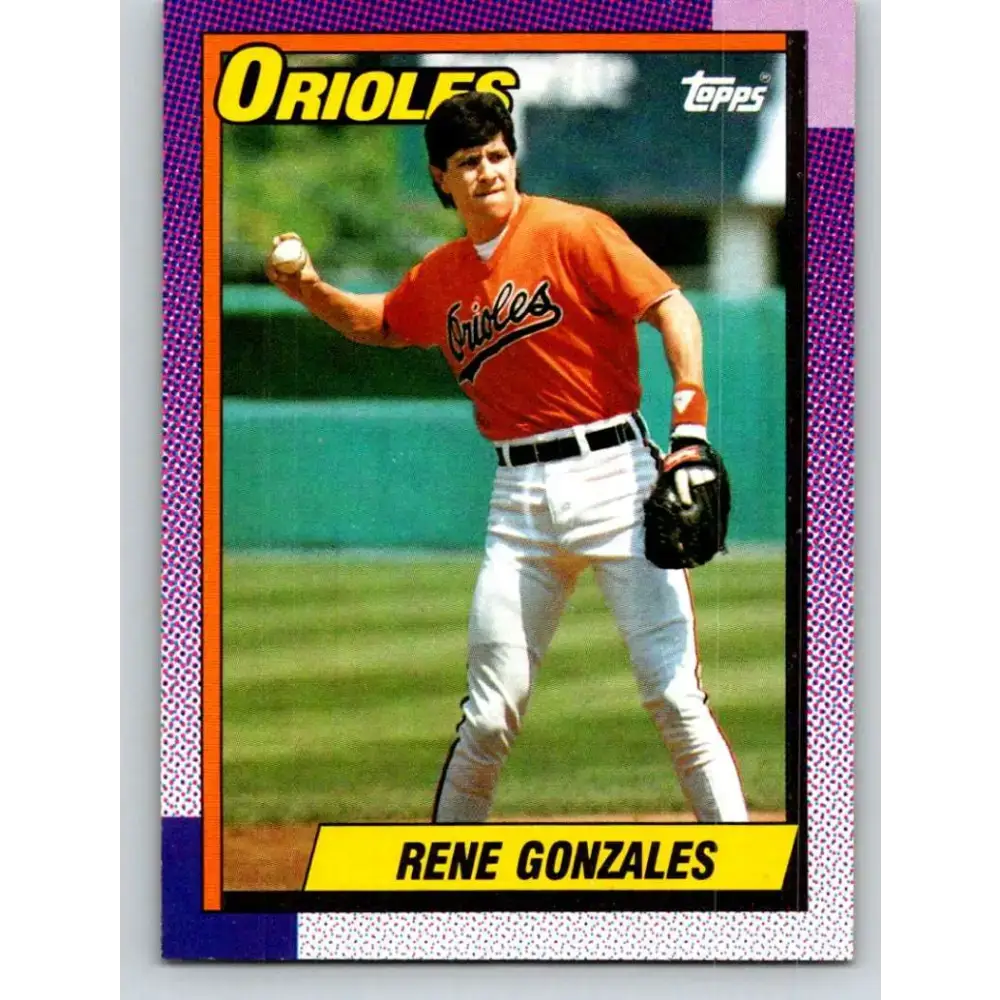 1990 Topps #787 Rene Gonzales NM-MT Baltimore Orioles Baseball Card - Baseball Card Single