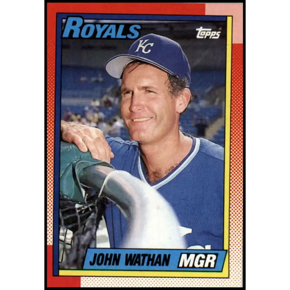 1990 Topps #789 John Wathan MG NM-MT Kansas City Royals Baseball Card - Baseball Card Single