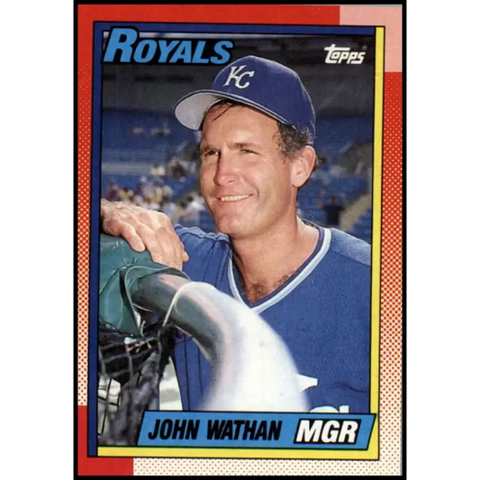 1990 Topps #789 John Wathan MG NM-MT Kansas City Royals Baseball Card - Baseball Card Single