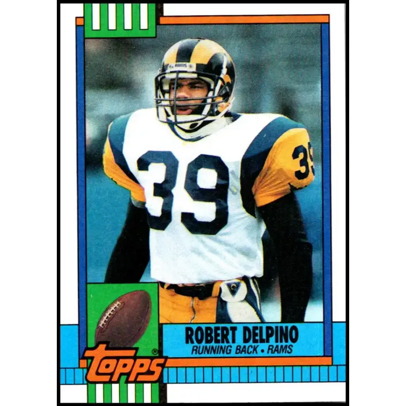 1990 Topps #79 Robert Delpino EX Excellent Los Angeles Rams Football Card - Football Card Single