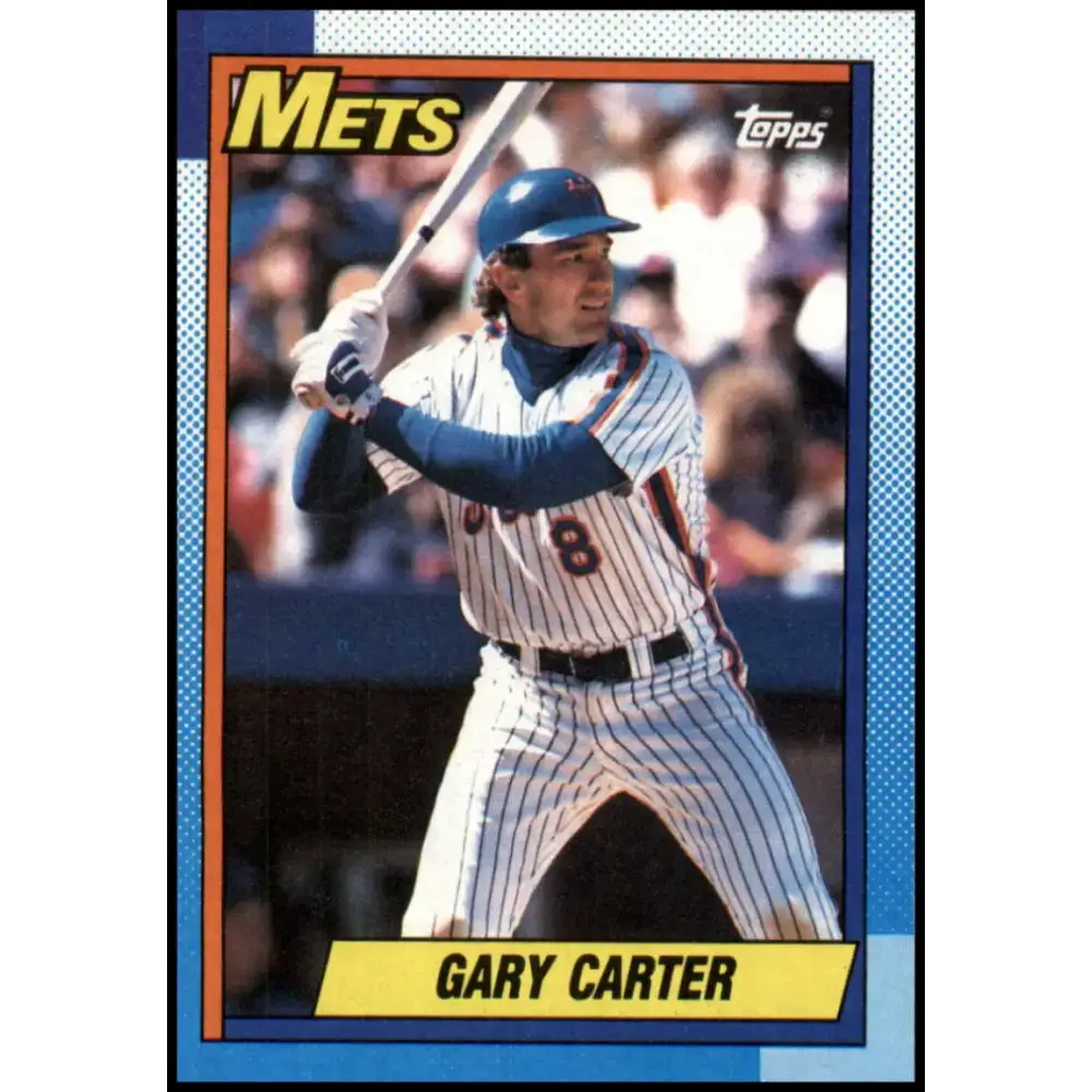 1990 Topps #790 Gary Carter NM-MT New York Mets Baseball Card - Baseball Card Single
