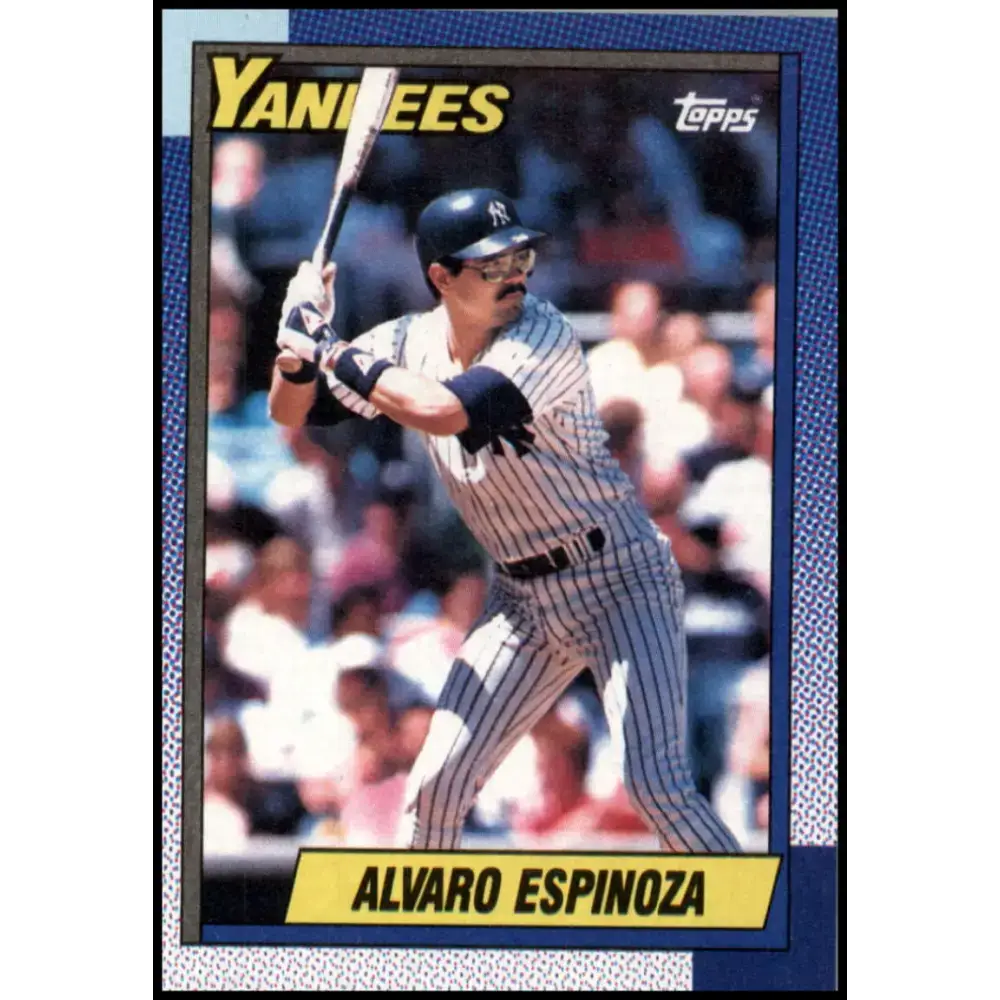 1990 Topps #791 Alvaro Espinoza NM-MT New York Yankees Baseball Card - Baseball Card Single