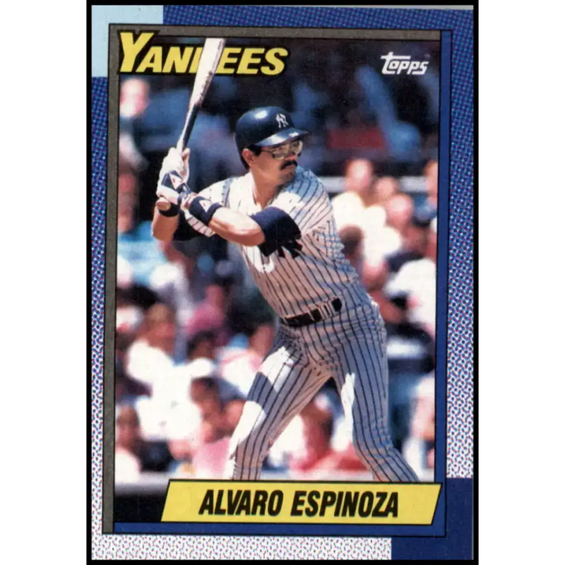 1990 Topps #791 Alvaro Espinoza NM-MT New York Yankees Baseball Card - Baseball Card Single