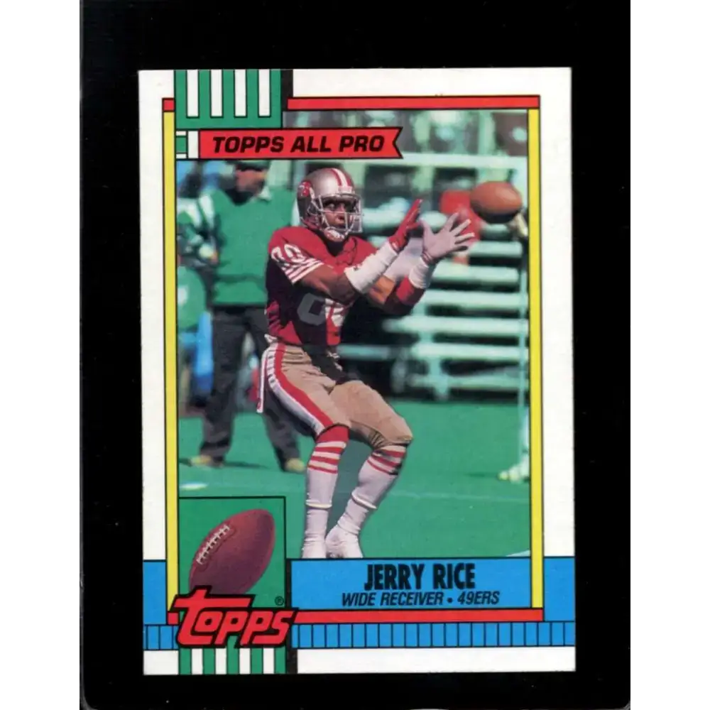 1990 Topps #8 Jerry Rice EX Excellent San Francisco 49ers Football Card - Football Card Single