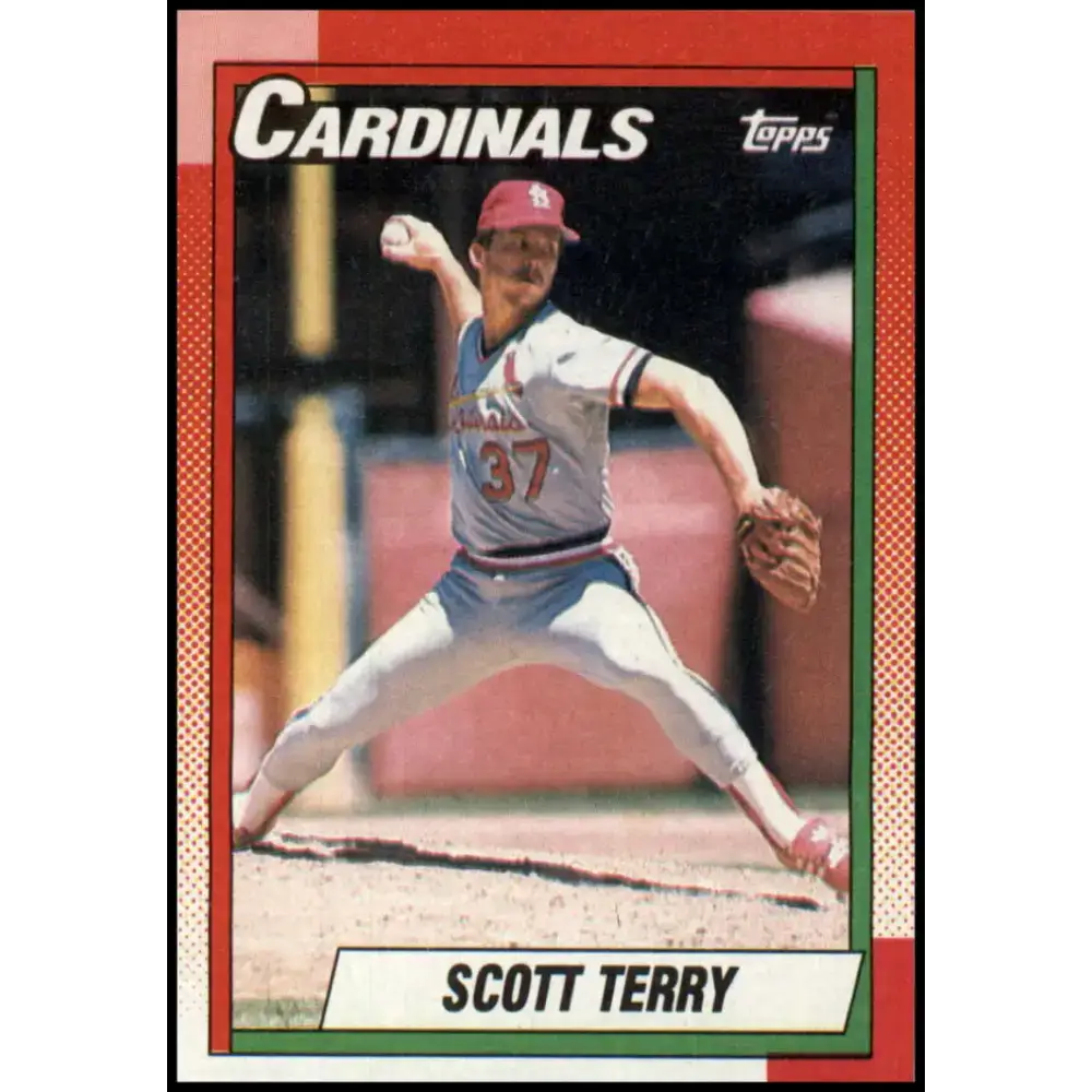 1990 Topps #82 Scott Terry NM-MT St. Louis Cardinals Baseball Card - Baseball Card Single