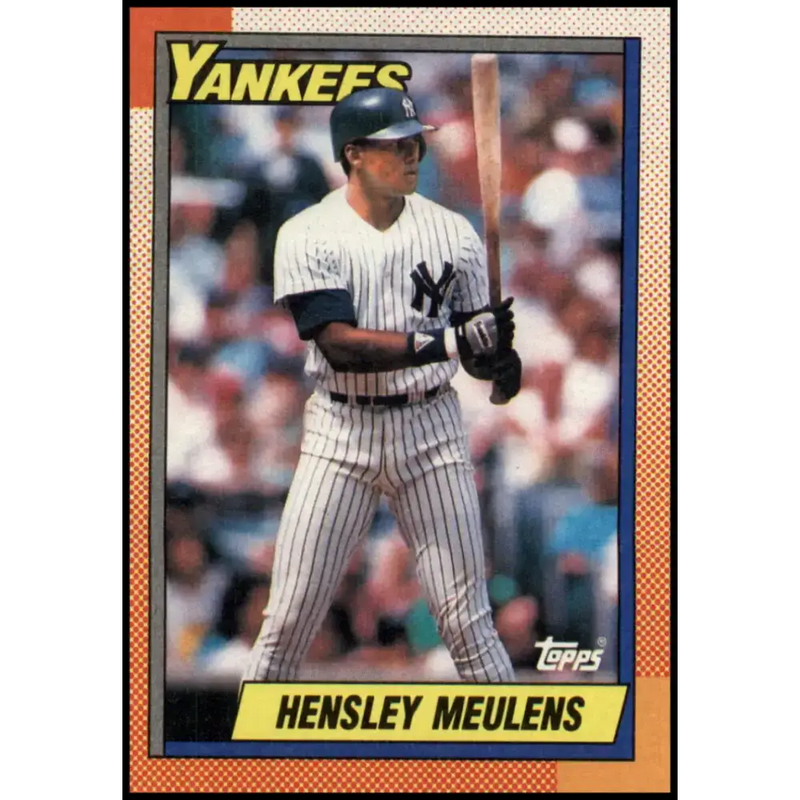 1990 Topps #83 Hensley Meulens NM-MT New York Yankees Baseball Card - Baseball Card Single