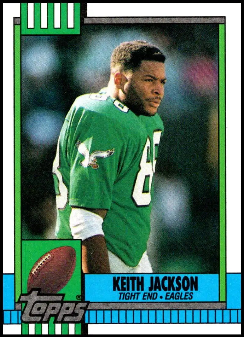 1990 Topps #85 Keith Jackson EX Excellent Philadelphia Eagles Football Card - Football Card Single