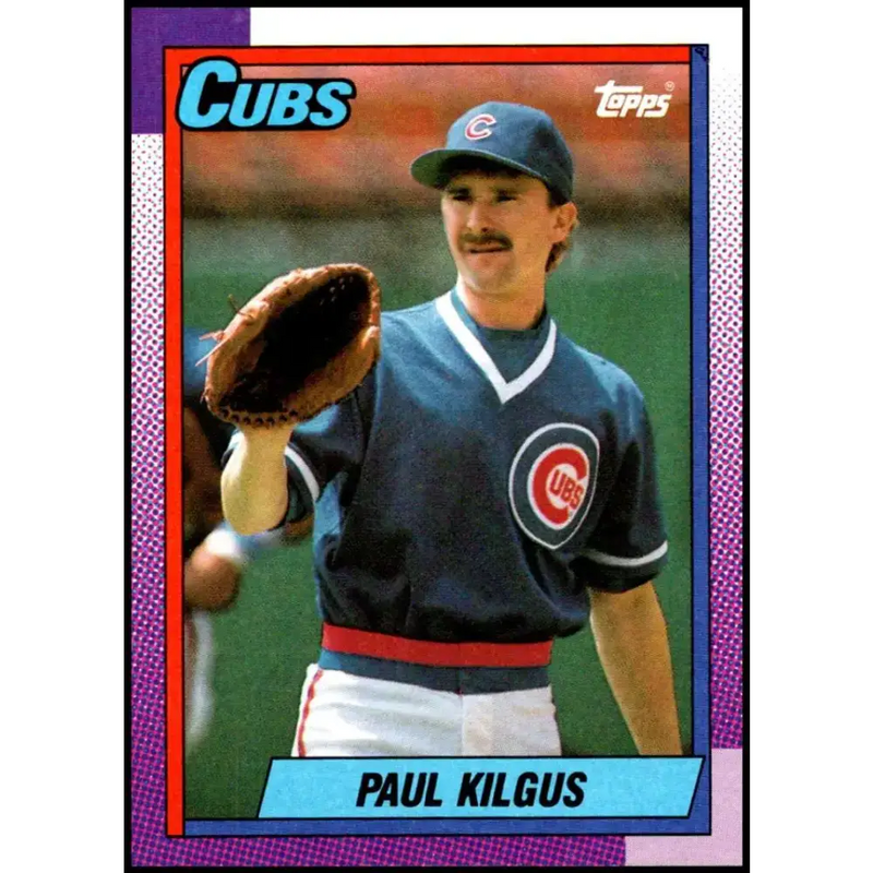 1990 Topps #86 Paul Kilgus NM-MT Chicago Cubs Baseball Card - Baseball Card Single