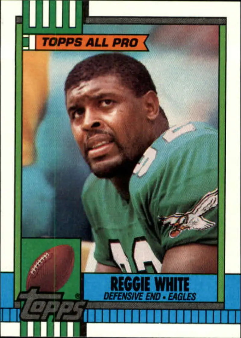 1990 Topps #86 Reggie White EX Excellent Philadelphia Eagles Football Card - Football Card Single