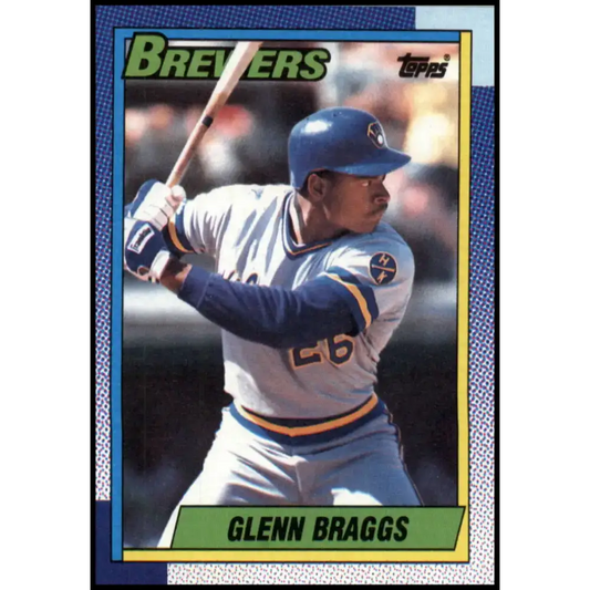 1990 Topps #88 Glenn Braggs NM-MT Milwaukee Brewers Baseball Card - Baseball Card Single