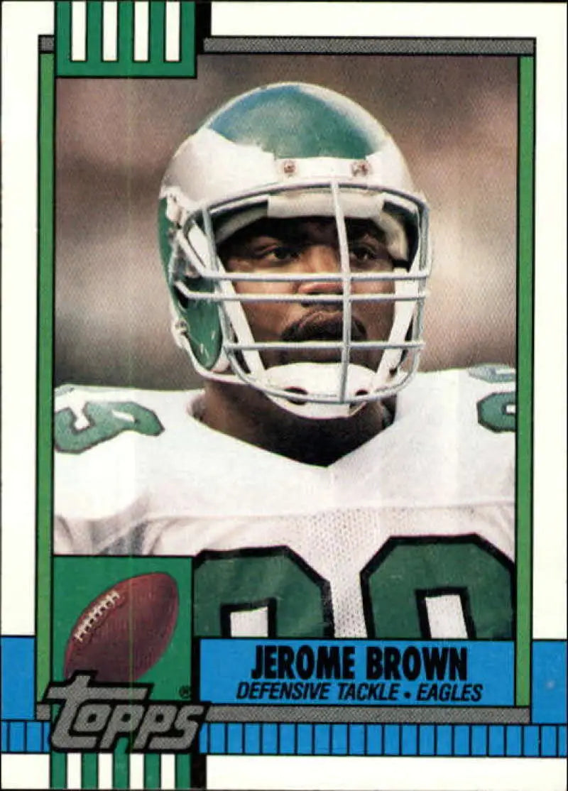 1990 Topps #88 Jerome Brown EX Excellent Philadelphia Eagles Football Card - Football Card Single