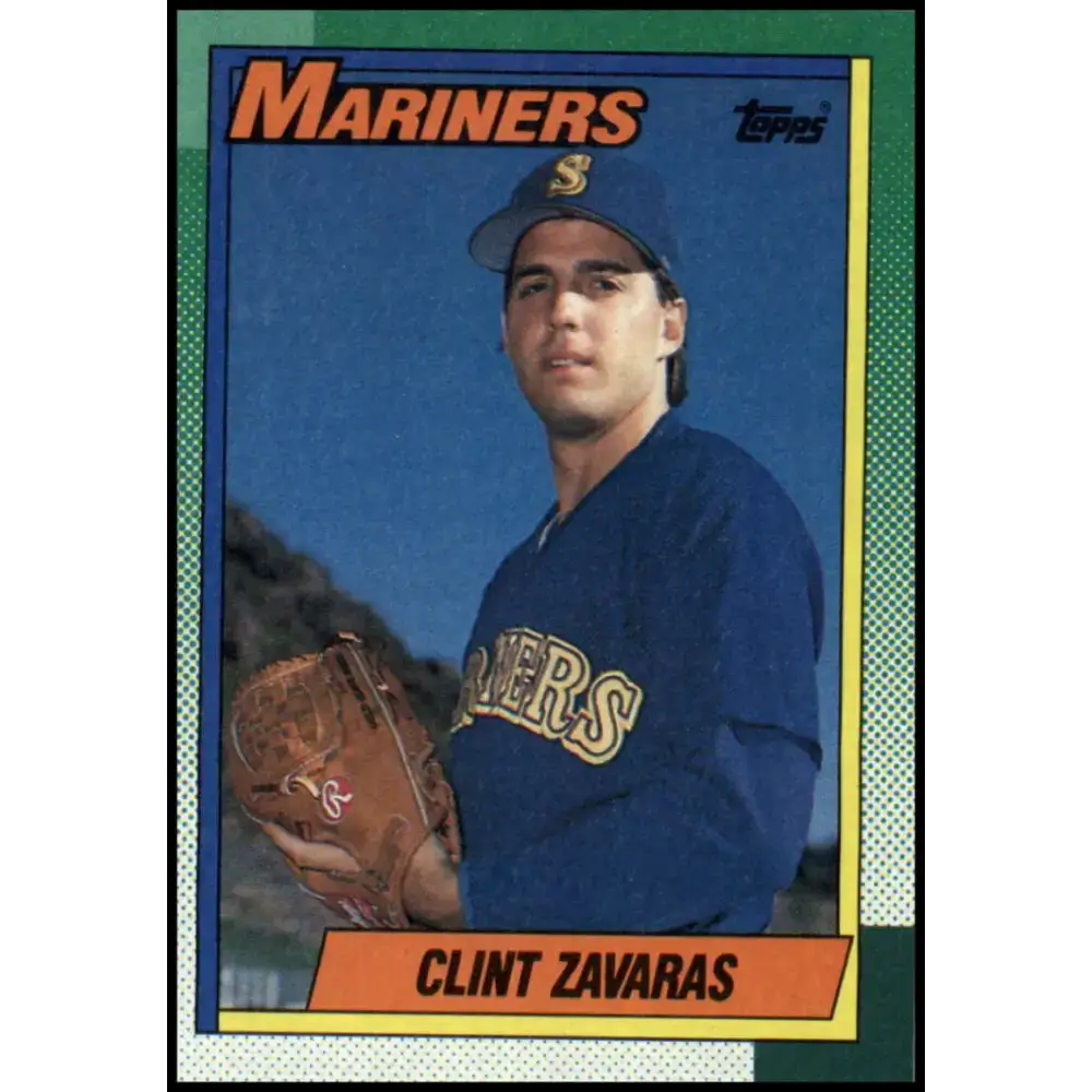 1990 Topps #89 Clint Zavaras NM-MT RC Rookie Seattle Mariners Baseball Card - Baseball Card Single