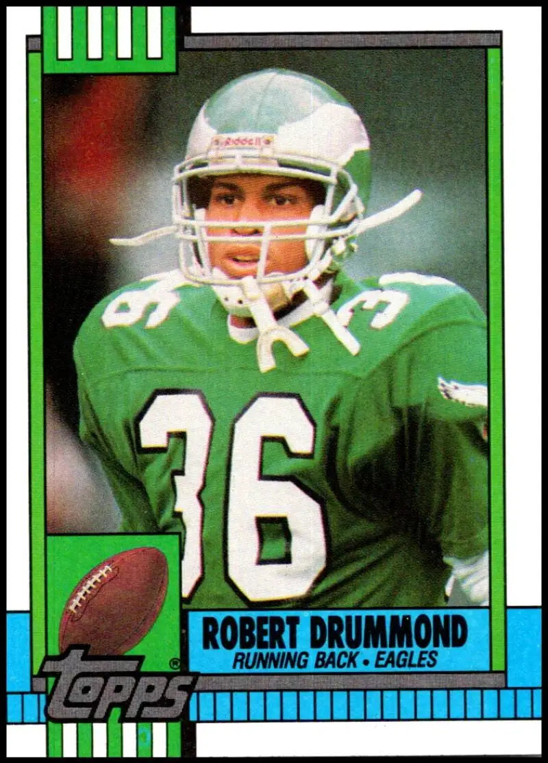 1990 Topps #89 Robert Drummond EX Excellent Philadelphia Eagles Football Card - Football Card Single