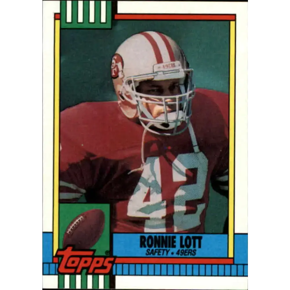 1990 Topps #9 Ronnie Lott EX Excellent San Francisco 49ers Football Card - Football Card Single