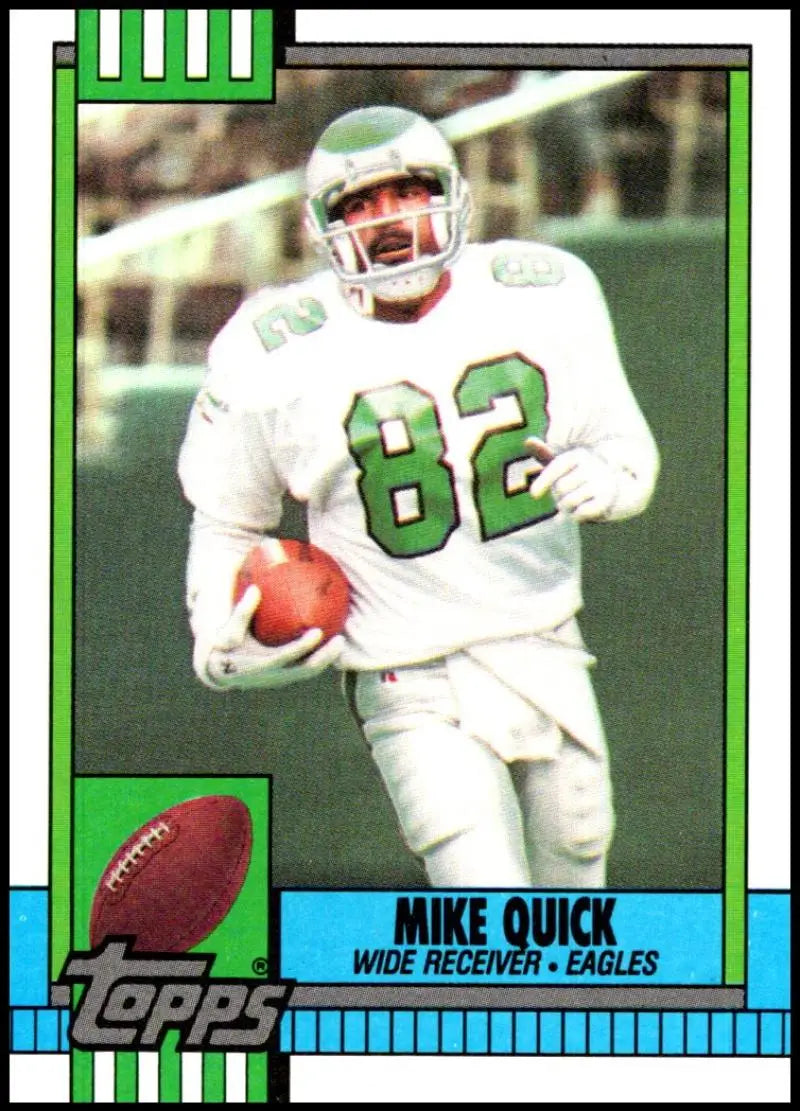 1990 Topps #95 Mike Quick EX Excellent Philadelphia Eagles Football Card - Football Card Single