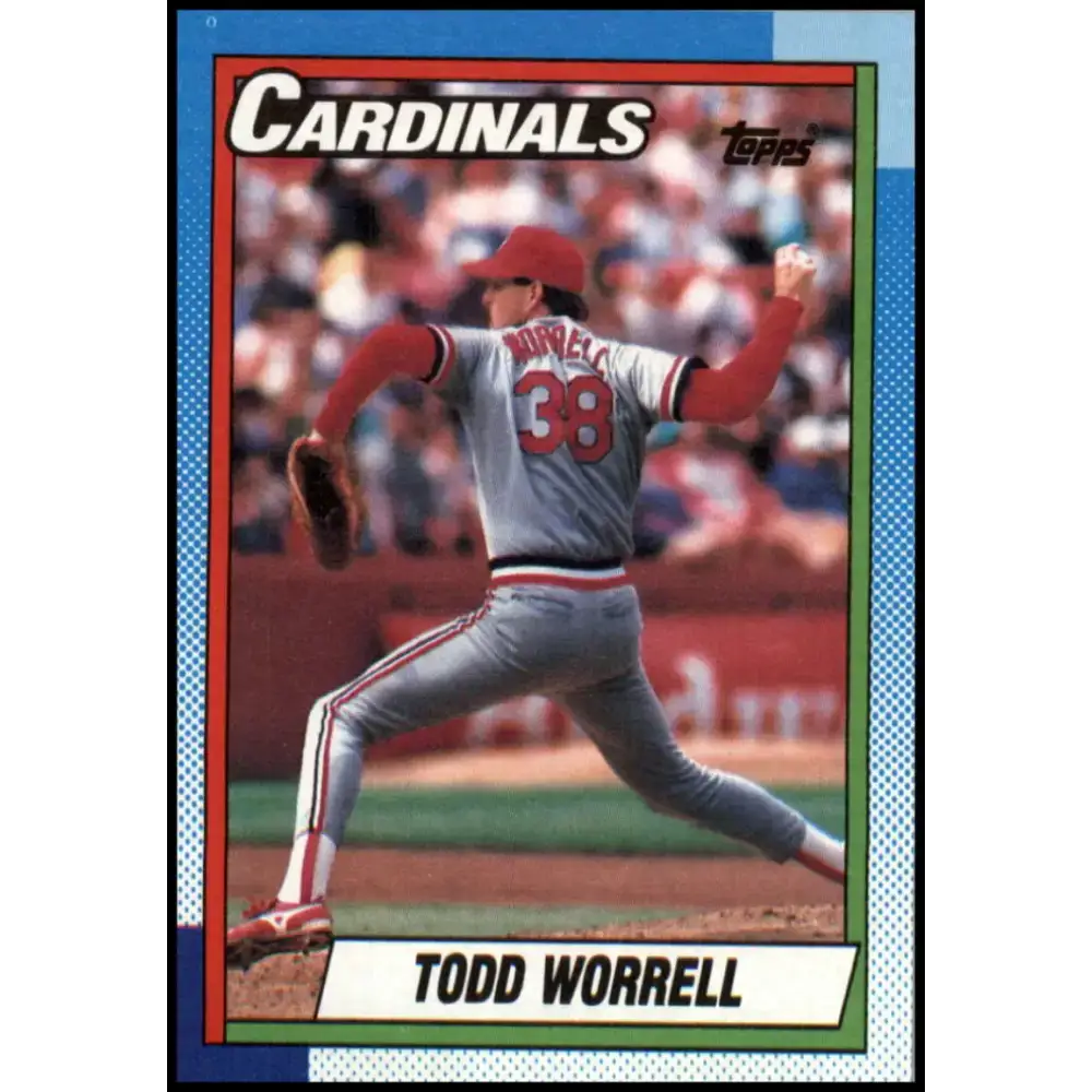 1990 Topps #95 Todd Worrell NM-MT St. Louis Cardinals Baseball Card - Baseball Card Single