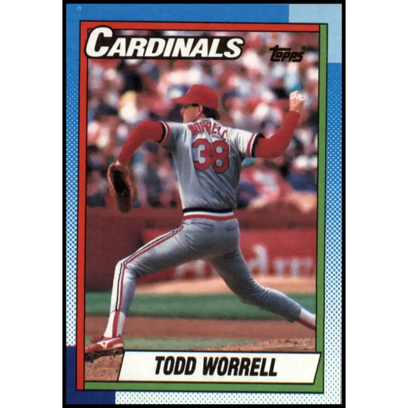 1990 Topps #95 Todd Worrell NM-MT St. Louis Cardinals Baseball Card - Baseball Card Single