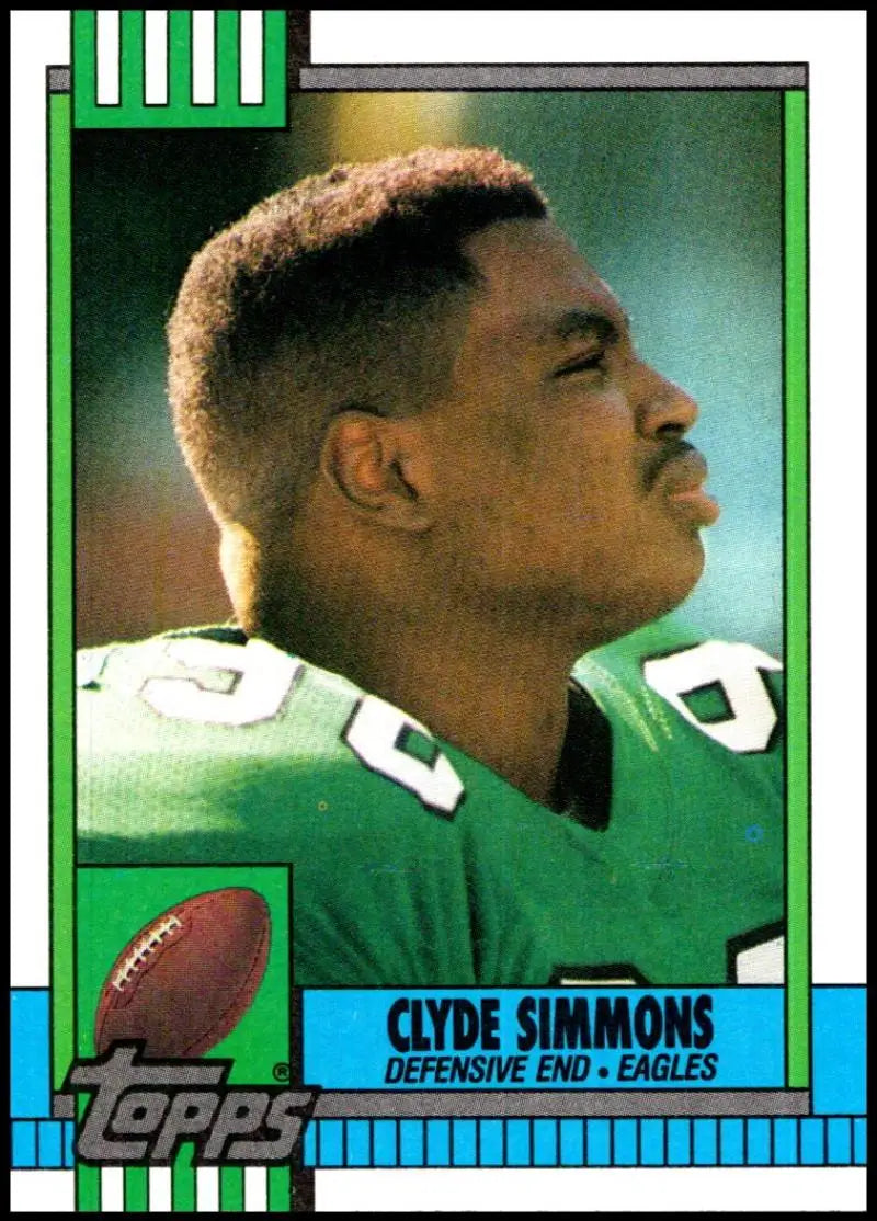 1990 Topps #96 Clyde Simmons EX Excellent Philadelphia Eagles Football Card - Football Card Single