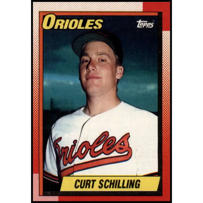 1990 Topps #97 Curt Schilling NM-MT Baltimore Orioles Baseball Card - Baseball Card Single