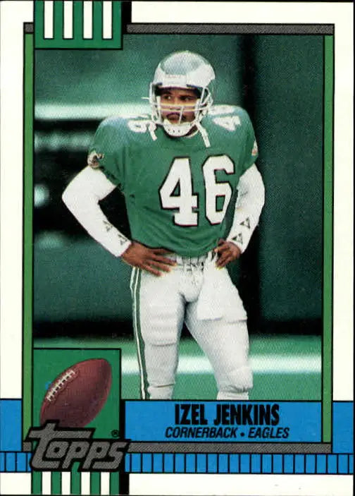 1990 Topps #98 Izel Jenkins EX Excellent RC Rookie Philadelphia Eagles Football Card - Football Card Single