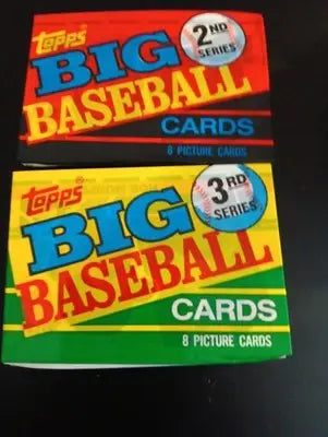 1990 Topps Big Baseball - Series 2 and Series 3 wax packs. Two-pack LOT. EX-MT - Baseball Card Box