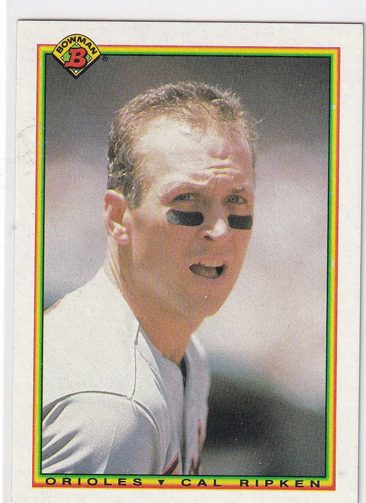 1990 TOPPS BOWMAN #255 CAL RIPKEN JR- BALTIMORE ORIOLES - Baseball Card Single
