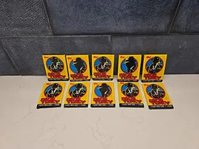 1990 Topps Dick Tracy 10x Wax Packs Lot Unopened - Non-Sports Card Box
