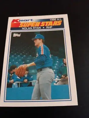 1990 Topps Kmart Superstars - Nolan Ryan #25. Rangers. NRMT+ - Baseball Card Single