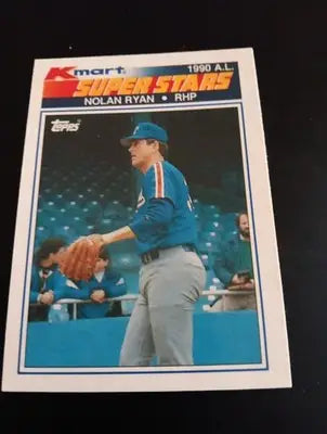 1990 Topps Kmart Superstars - Nolan Ryan #25. Rangers. NRMT+ - Baseball Card Single