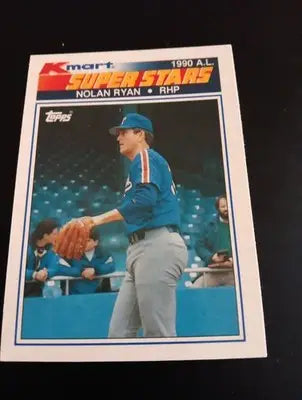 1990 Topps Kmart Superstars - Nolan Ryan #25. Rangers. NRMT+ - Baseball Card Single