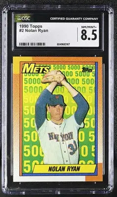 1990 Topps Nolan Ryan #2 Baseball CGC 8.5