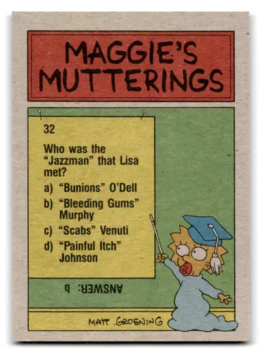 1990 Topps The Simpsons #40 Shut up back there you little smart alecks ID:70323 - Non-Sports Card Single