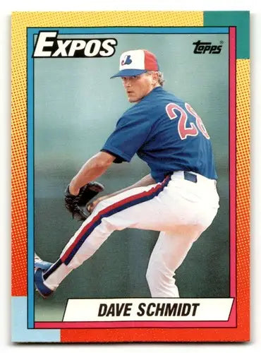 1990 Topps Traded #112T Dave Schmidt Montreal Expos Baseball Cards N ID:53954 - Baseball Card Single