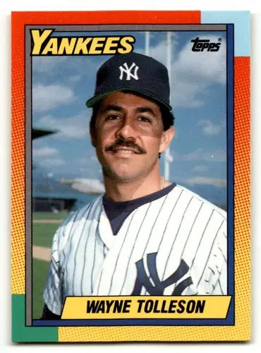 1990 Topps Traded #123T Wayne Tolleson New York Yankees Baseball Car ID:53964 - Baseball Card Single