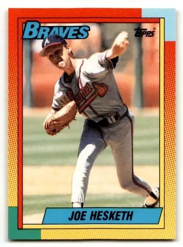 1990 Topps Traded #40T Joe Hesketh Atlanta Braves Baseball Cards NM ID:53968 - Baseball Card Single