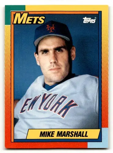 1990 Topps Traded #67T Mike Marshall New York Mets Baseball Cards NM ID:53980 - Baseball Card Single