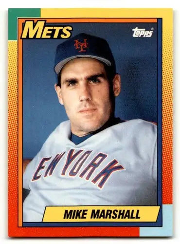 1990 Topps Traded #67T Mike Marshall New York Mets Baseball Cards NM ID:53951 - Baseball Card Single