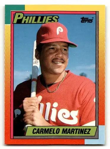 1990 Topps Traded #68T Carmelo Martinez Philadelphia Phillies Baseba ID:53974 - Baseball Card Single