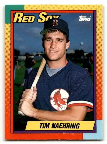 1990 Topps Traded #79T Tim Naehring Boston Red Sox Baseball Cards NM ID:53952 - Baseball Card Single