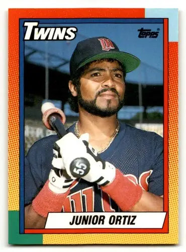 1990 Topps Traded #85T Junior Ortiz Minnesota Twins Baseball Cards N ID:53967 - Baseball Card Single