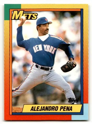 1990 Topps Traded #89T Alejandro Pena New York Mets Baseball Cards N ID:53969 - Baseball Card Single