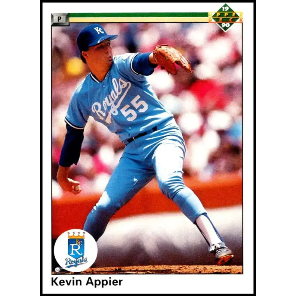 1990 Upper Deck #102 Kevin Appier NM-MT Kansas City Royals Baseball Card - Baseball Card Single
