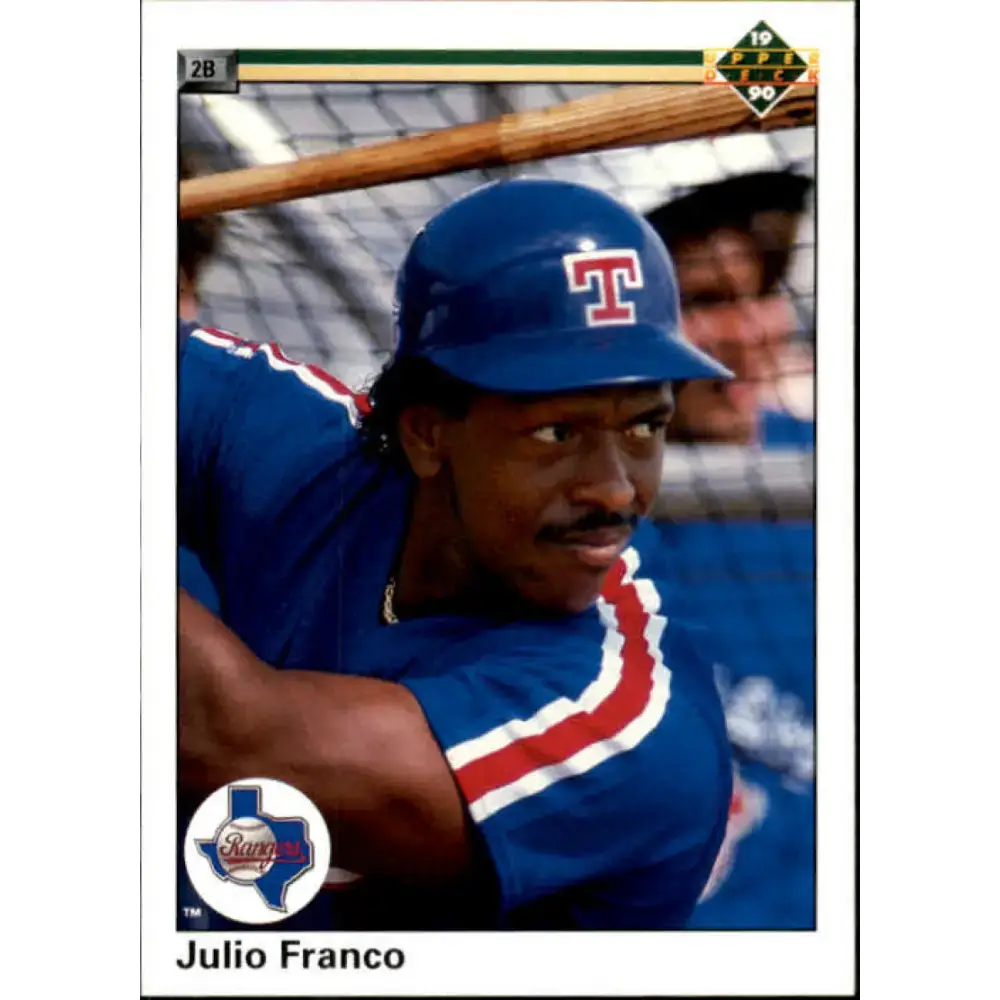 1990 Upper Deck #103 Julio Franco NM-MT Texas Rangers Baseball Card - Baseball Card Single