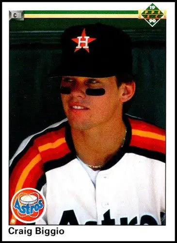 1990 Upper Deck #104 Craig Biggio NM-MT Astros ID:57938 - Baseball Card Single
